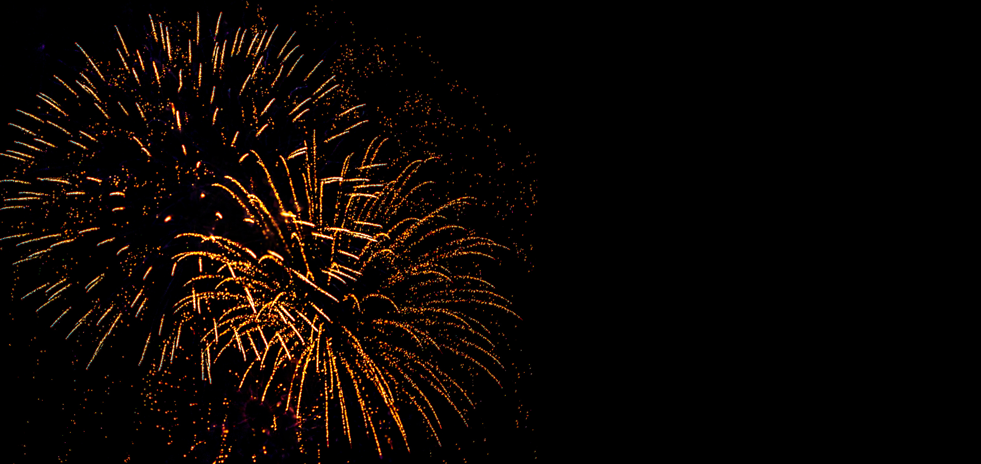 Holiday Fireworks at New Year Eve.